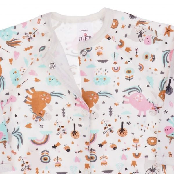 Человечек ТМ Софія Unicorns р.74 розовый/белый 160174 