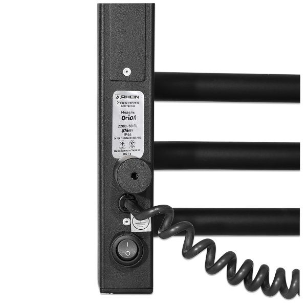Полотенцесушитель электрический Rhein Orion S12 500х900 E R PE/MAT RAL9005 320W