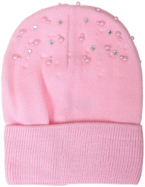 Шапочка дитяча для дівчинки Kraft+ арт. 2689 р.50-52 світло-рожевий 