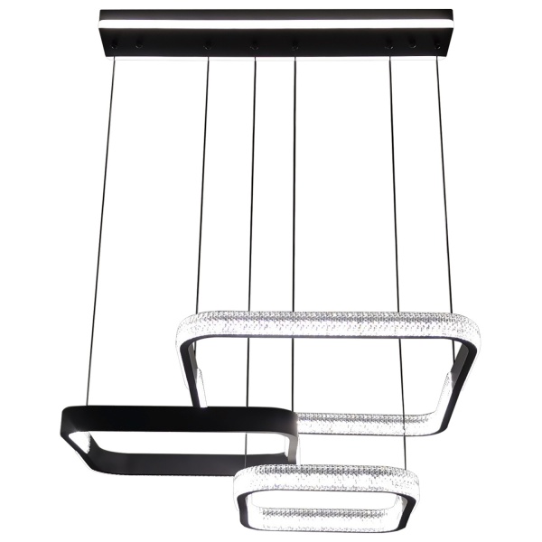 Люстра светодиодная Victoria Lighting с пультом д/у 120 Вт черный Zeus/SP3 black 