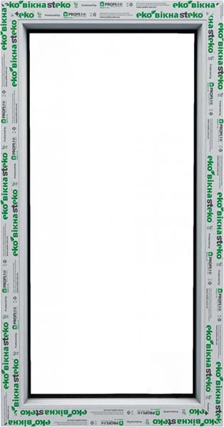 Окно глухое Steko S300 58 600x1000 мм без открывания