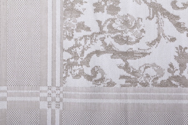 Скатертина Porto 170x350 см білий із бежевим Sous Dias 