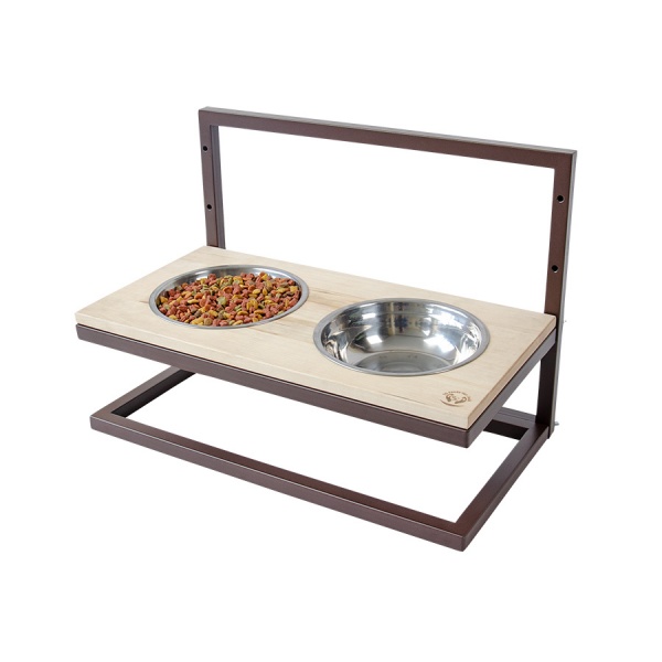 Миска подвійна 10 центів для Джека №5 M/L/XL 2х1250 мл коричневий