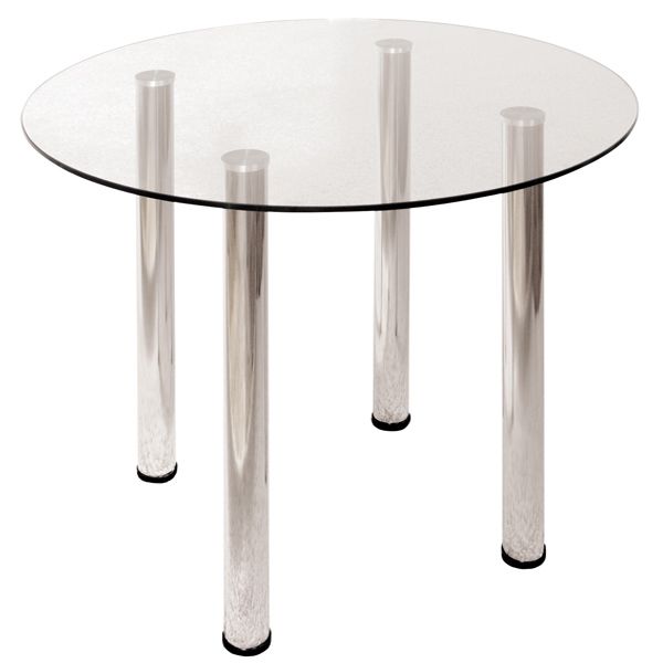 Стол кухонный 90 см прозрачный