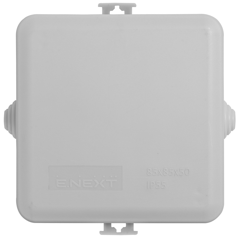Коробка розподільча E.NEXT e.db.stand.85.85.50u поліпропілен s027040