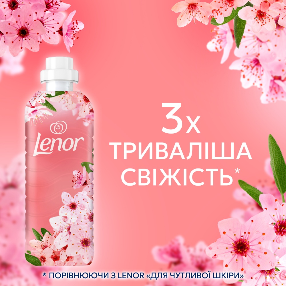 Кондиціонер для білизни Lenor Вишневий цвіт та шавлія 0,987 л