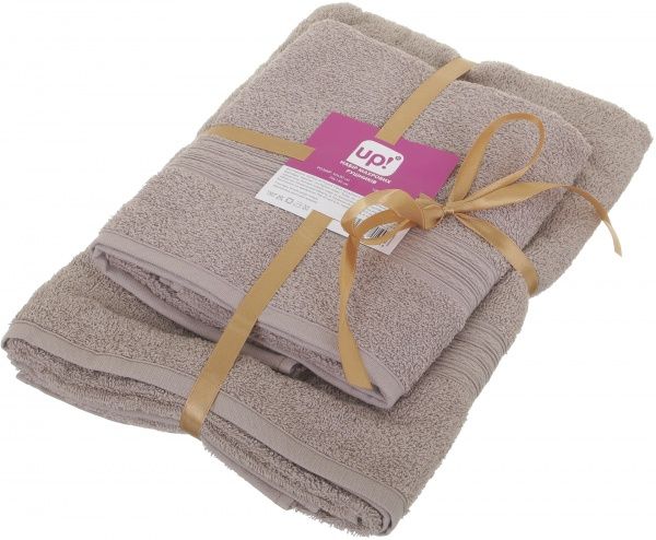 Набор полотенец 2 шт. бежевый UP! (Underprice) 