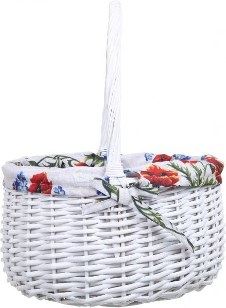 Корзина плетеная с текстилем Tony Bridge Basket 35x18/45 см Easter 19-1-1 