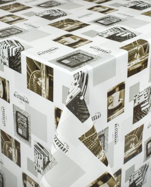 Скатерть Лайт 4737510а12 130x120 см бело-розовый УкрСкат 