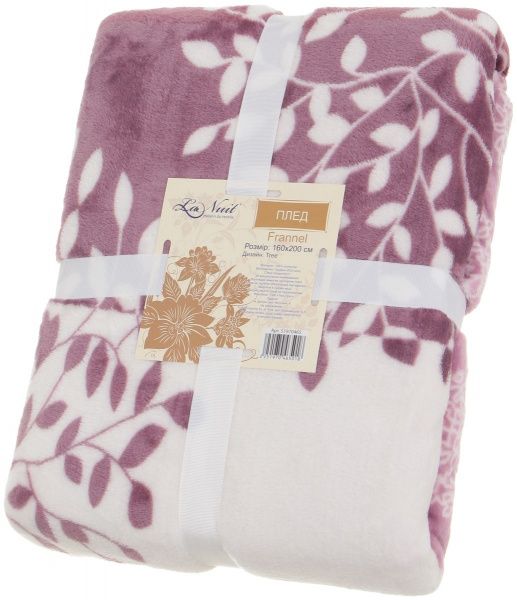 Плед Frannel Tree 160x200 см розовый La Nuit 