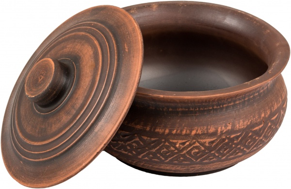 Горщик з кришкою 1,5 л керамічний