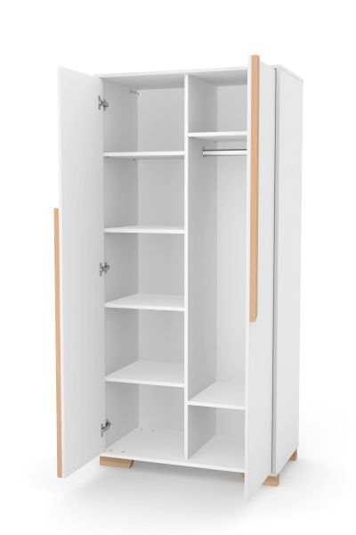 Шкаф Veres Сиэтл 850 бело-буковый 38.41.2.15