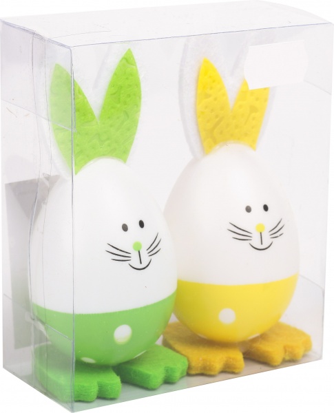 Набор декоративный Shunda Яйца-смешарики пасхальные 10 см в ассортименте