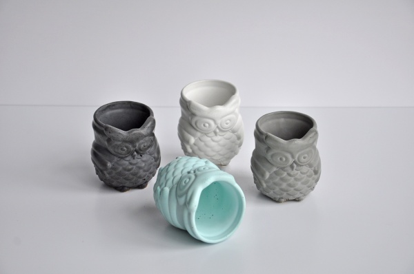 Кашпо декоративне Sovos сірий бетон