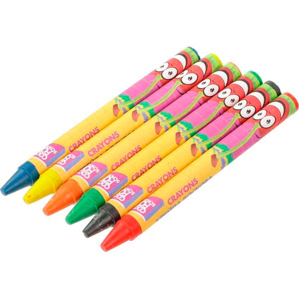 Крейда воскова 6 кольорів E60704 Cool For School