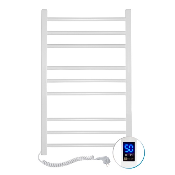 Рушникосушарка електрична NAVIN Класик Квадро 500х800 Sensor ліва (біла) таймер (12-116153-5080)