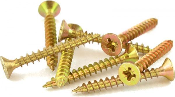 Шуруп універсальний потайна головка ЦЖ 6x50 мм жовтий цинк вага Expert Fix