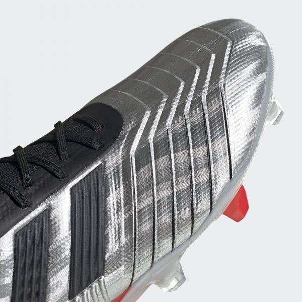 Бутси Adidas PREDATOR 19.1 FG F35607 р. 9 сріблястий