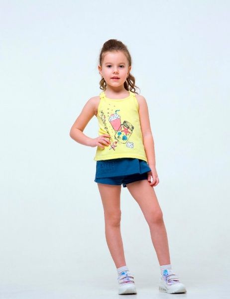 Шорти для дівчаток Smil 112316 р.122 синій меланж 