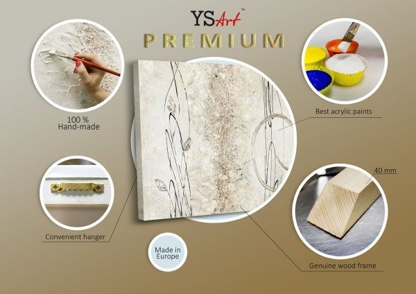 Картина Золотое сияние 50x150 см Юрис Проф Арт 