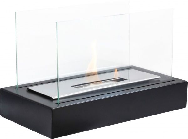 Біокамін FOCO FIRE 220х355х180 мм з склом чорний