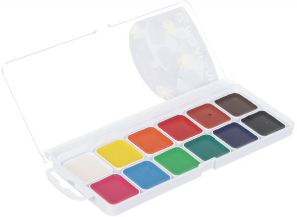 Краска акварельная Raccoon 12 цветов без кисточки 