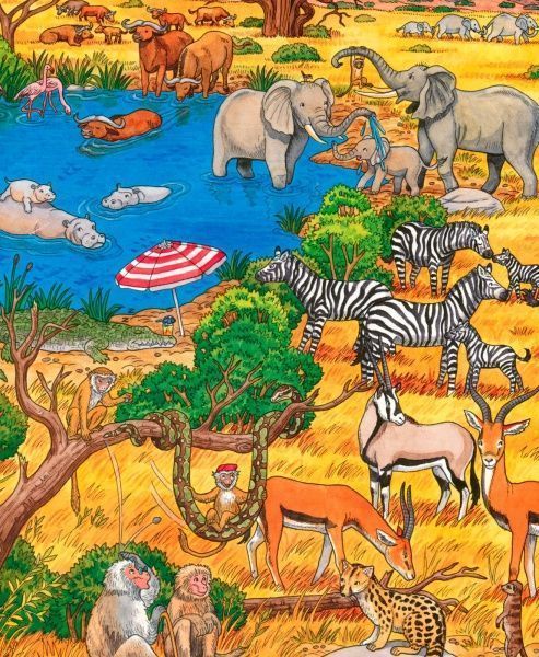 Книга Конопленко И. «Мій великий віммельбух Тварини» 978-966-74-8556-6