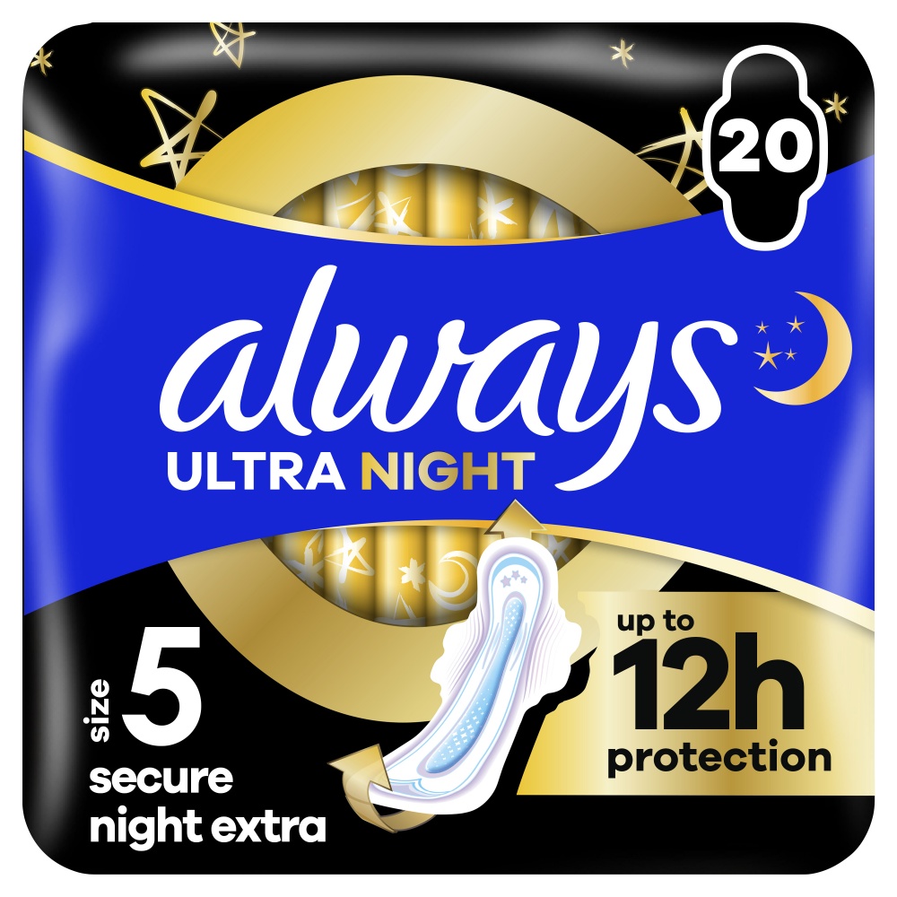 Прокладки гигиенические Always Ultra Secure Night Extra (Размер 5) 20 шт.