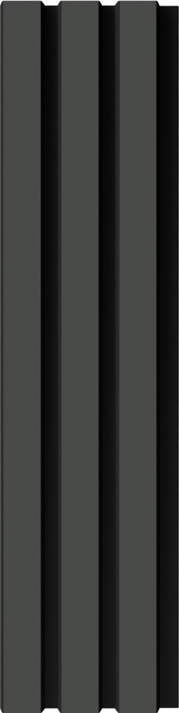 Реечная панель Walldeco полимерная 115x12x2900 мм серый (D404-107 )