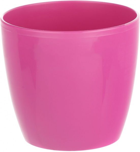 Кашпо пластикове Алеана Матільда круглий 0,3л малиновий (113091) 