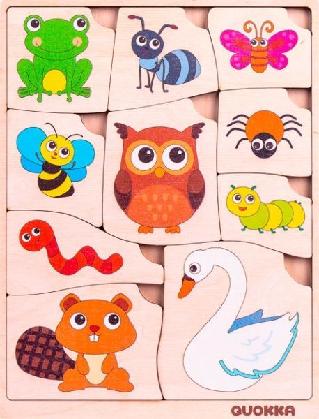 Пазл-вкладыш Quokka логический Кто здесь живет? (4820217310138)