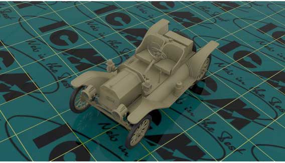 Сборная модель ICM американский спортивный автомобиль T1913 (4823044405145) 1:24