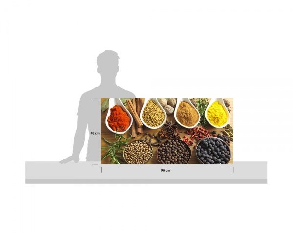 Репродукция Еда и напитки 96x48 см 