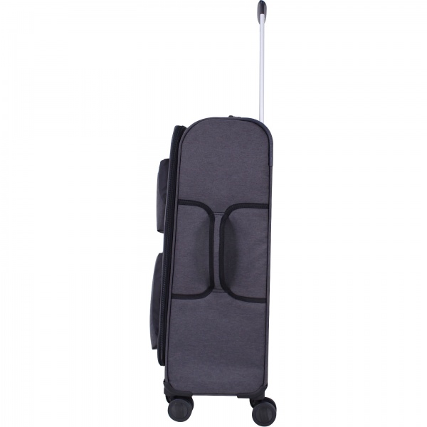 Чемодан Bagland M 70 л темно-серый (3716924) 