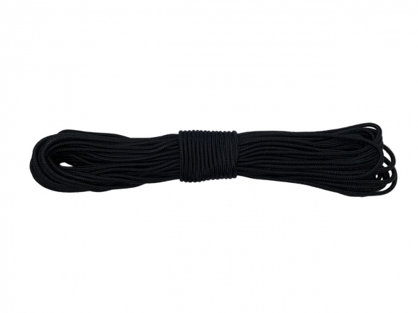 Паракорд поліамідний 425 3 мм 20 м 3 мм 20 м чорний 150 кг