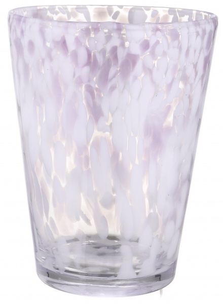 Ваза стеклянная Wrzesniak Glassworks Confetti опал 24х19 см розовый 