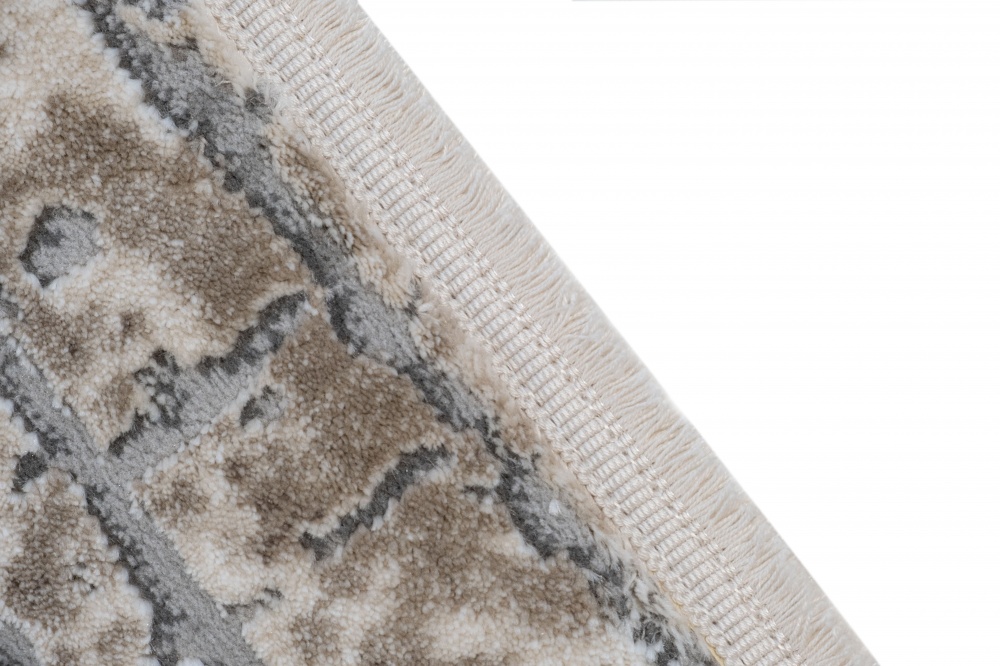 Килим Karmen Carpet GALYA PLUS S3802A GREY/GREY 80x150 см D