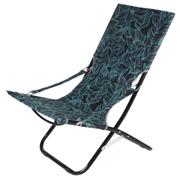 Стул раскладной Indigo Deluxe OC00002 60x83x90 см зеленый с черным