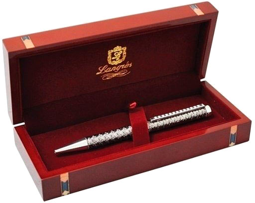 Ручка кулькова Radiance з кристалами в скриньці LS.404032-47 