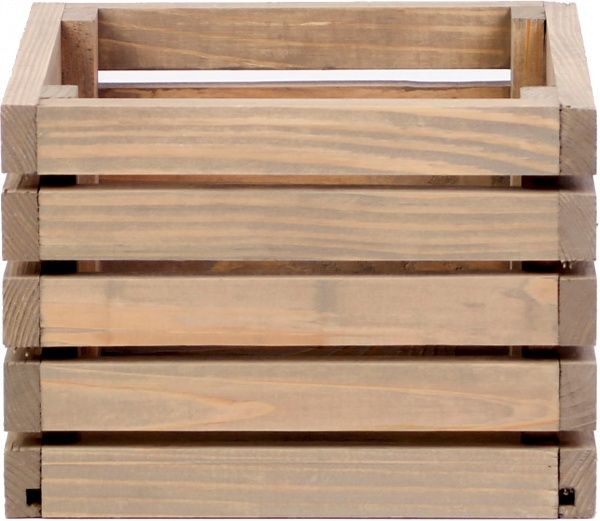 Кашпо деревянное Korobyaky 042 Харлинген мини 20х20х15 квадратный дерево выбеленное 