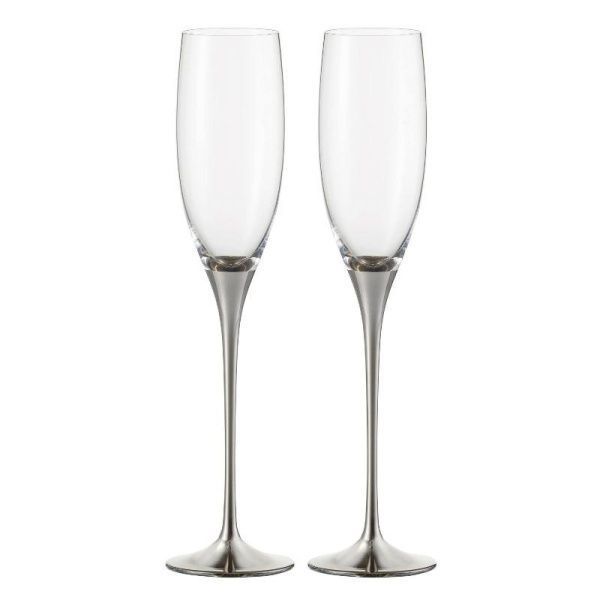 Набор бокалов для шампанского Exklusiv платина 180 мл 2 шт. Eisch 