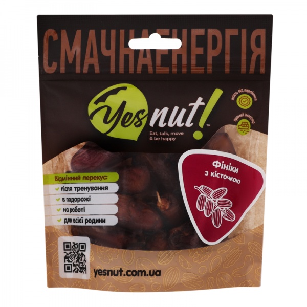 Фініки YESNUT! з кісточкою 100 г