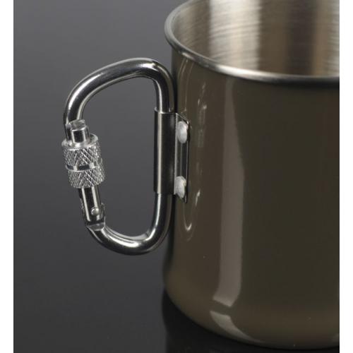 Кухоль Mil-Tec 0,25 л ВІЙСЬКОВА СТАЛЕВА З КАРАБІНОМ [182] OLIVE