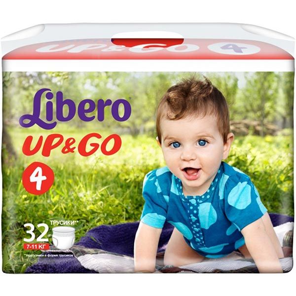 Підгузники Libero Up & Go 4 7-11 кг 32 шт