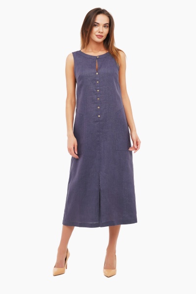 Сукня Галерея льону Брідж р. 42 темно-сірий 0115/42/1483 