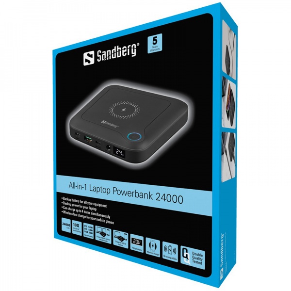 Внешний аккумулятор (Powerbank) Sandberg 420-57 24000 m/Ah black (PB930197) 