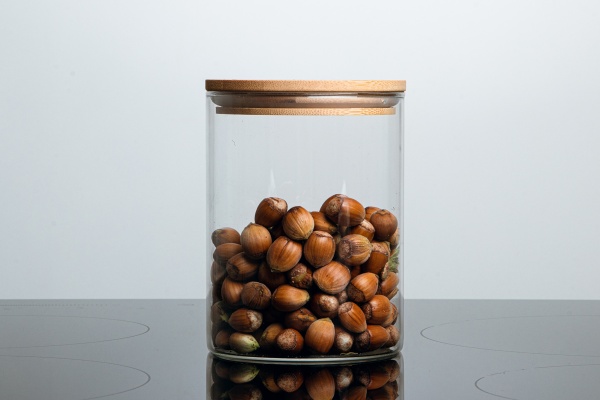 Ємність скляна з дерев'яною кришкою VT-7107 700 мл Vittora