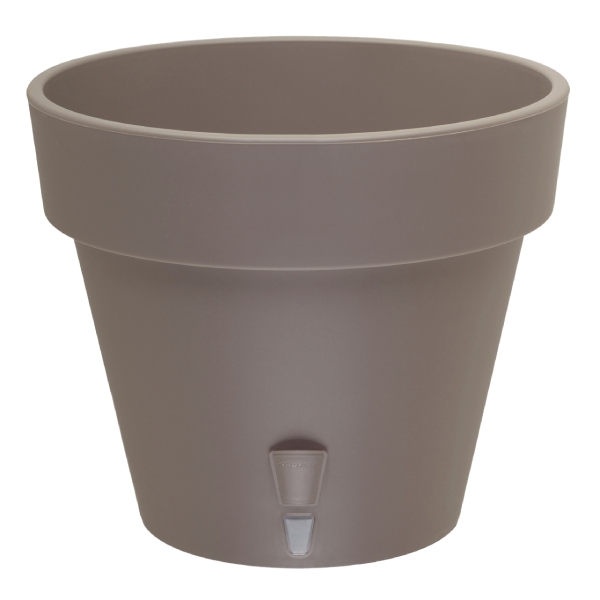 Горщик пластиковий Santino Latina круглий 9,1 л шаде (LAT91SHD) 