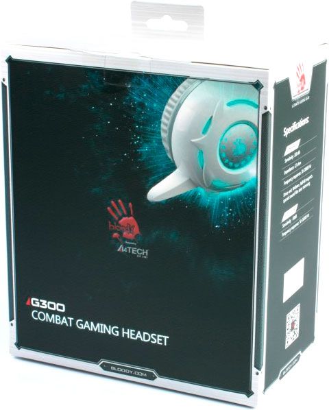 Гарнітура A4Tech G300 Bloody black/red 