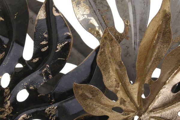 Декор настенный Palm 81x144,5 см серый с золотым 